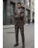 Costum barbati slim fit in carouri B7917 81